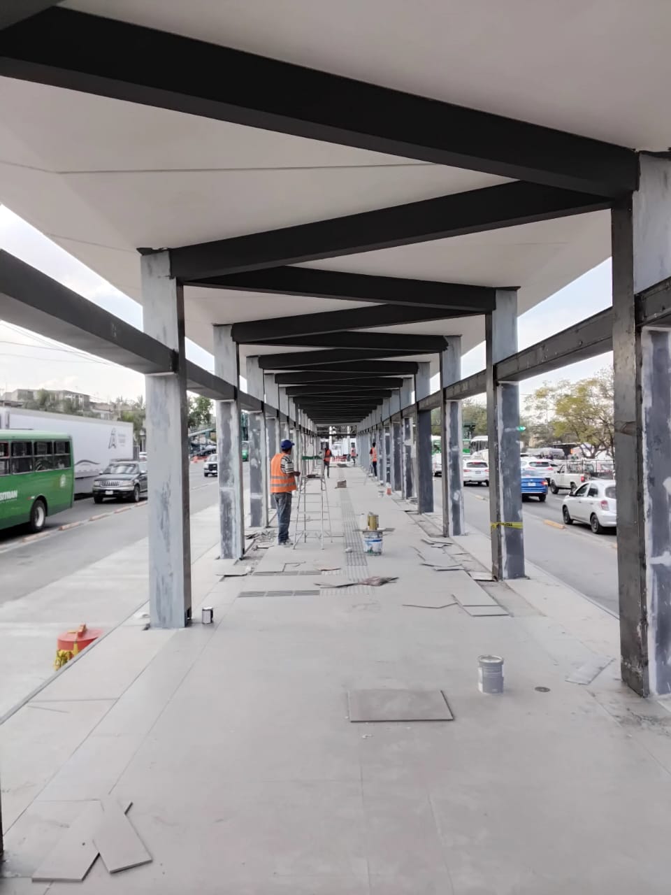 Trabajos de pintura Macrobus